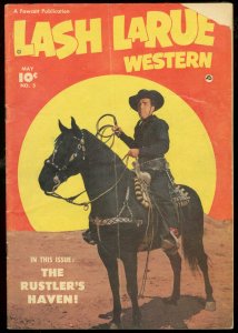 LASH LARUE #5 1951-PHOTO COVERS-FAWCETT-FILM WESTERN G