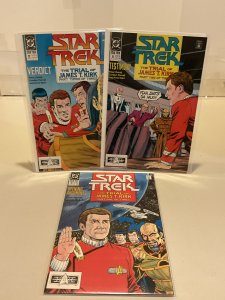 Star Trek #10,11,12 Set 1990  9.0 (our highest grade)  Trial of James T Kirk!