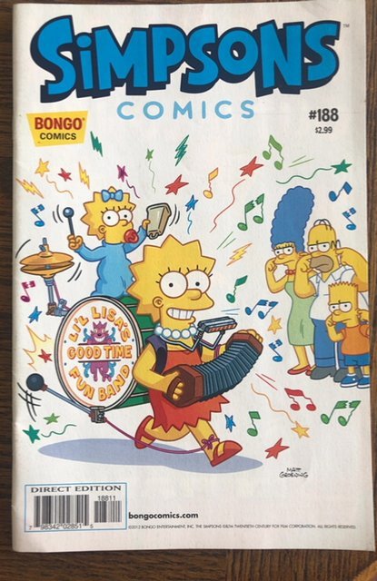 Simpsons Comics #188 (2012)
