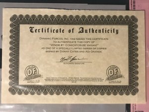 Venom # 1 Adi Granov Virgin Variant CBCS 9.6 Signed Donny Cates and Adi Granov