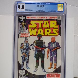 Star Wars #42 (1980) CGC 9.0 1st Boba Fett! White pages.