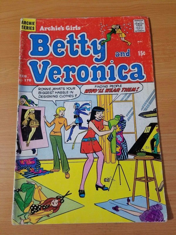 Archie's Girls Betty and Veronica #170 ~ VERY GOOD VG ~ (1970, Archie Comics)