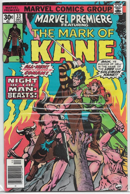 Marvel Premiere   #33 FN Mark of Kane