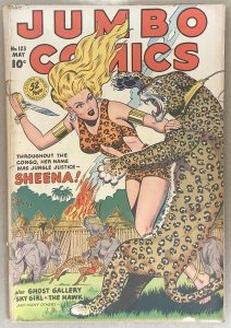 Jumbo Comics #123 (1949, Fiction House) Featuring Sheena. Lower Grade