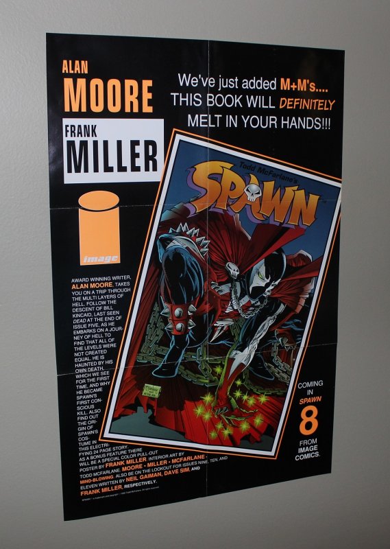 Spawn #8 Promo Poster / Alan Moore, Miller, Todd McFarlane / MINT / 1992