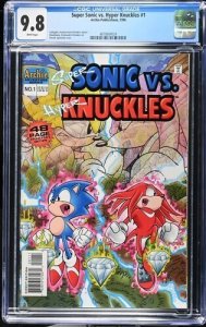 Super Sonic vs Hyper Knuckles #1 1996 Archie Publications CGC 9.8 White Pages