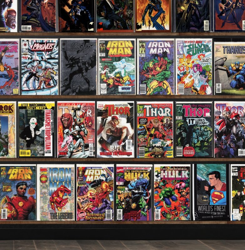 Huge Lot 130+ Comics with Iron Man, The Incredible Hulk, Silver Surfer & More!