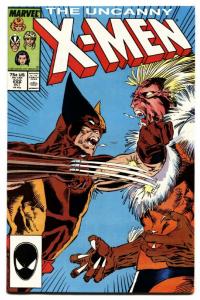 UNCANNY X-MEN #222 comic book 1987--WOLVERINE VS. SABRETOOTH