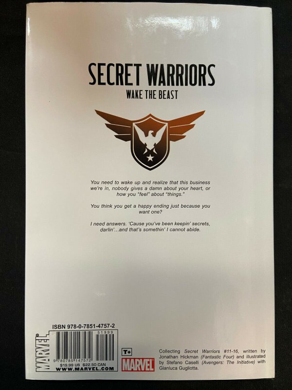SECRET WARRIORS WAKE THE BEAST PREMIERE EDITION HC MARVEL GRAPHIC NOVEL