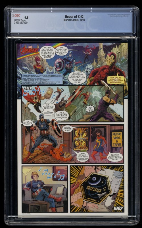 House of X (2019) #2 CGC NM/M 9.8 Moira McTaggert Revealed to be Mutant!