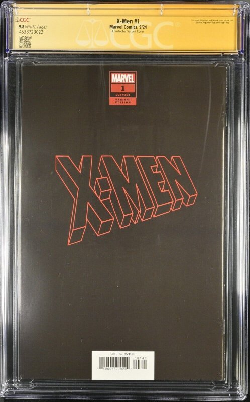 X-Men (2024) # 1 (CGC 9.8) Signed By John Tyler Christopher * Marvel Comics *War