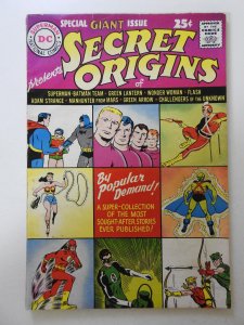 Secret Origins #1 (1961) VG Cond! 1/4 in spine split, 1/2 in tears front cover