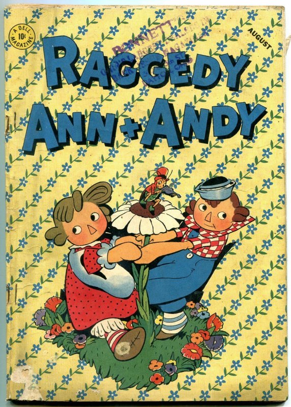 RAGGEDY ANN AND ANDY #3 1946-DELL COMICS-DAN NOONAN ART G