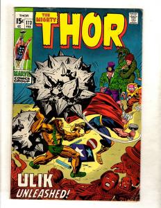 Thor # 173 FN Marvel Comic Book Odin Loki Avengers Sif Asgard Warriors 3 FM4