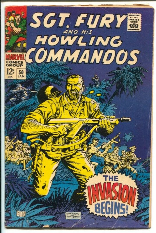 Sgt. Fury and His Howling Commandos Lot #7-Marvel-issues 8,11,40,52,50-Stan L...