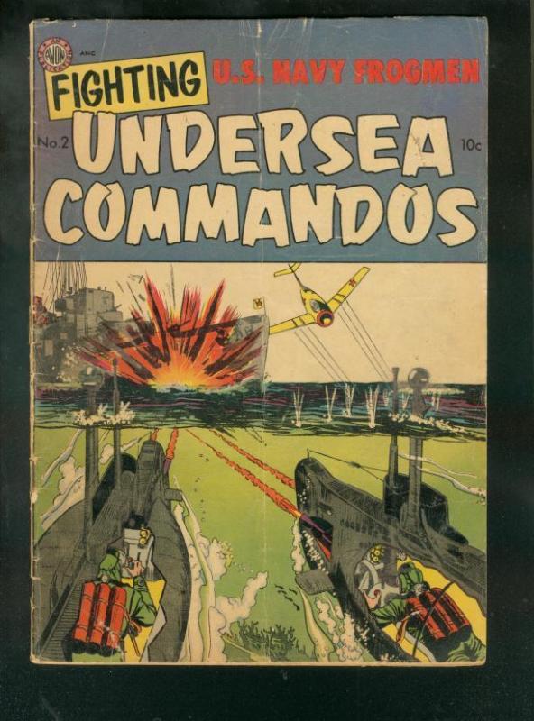 FIGHTING UNDERSEA COMMANDOS #2 1952-FROGMEN IN KOREA G/VG