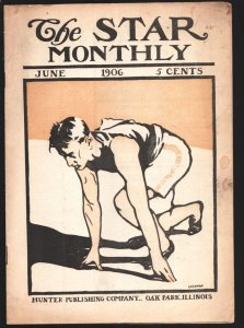 Star Monthly 6/1906-Lachman track cover art-Pulp fiction-unique & bizarre vin...