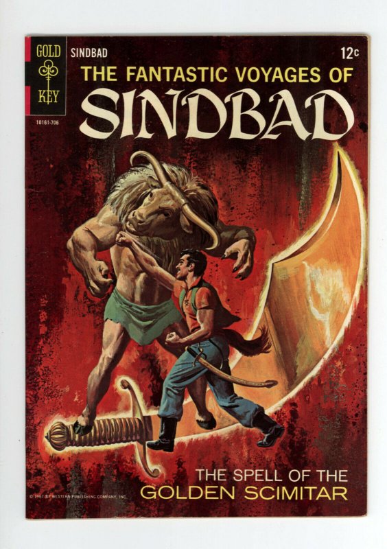 FANTASTIC VOYAGES Of SINBAD #2 - Beautiful book - 1967 - Great Painted Covers