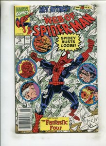 WEB OF SPIDER-MAN #76 (9.2) FANTASTIC FOUR!! 1991