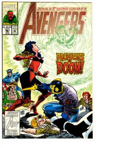 6 Avengers Marvel Comic Books # 359 360 361 362 368 369 Vision Nova Beast BH7