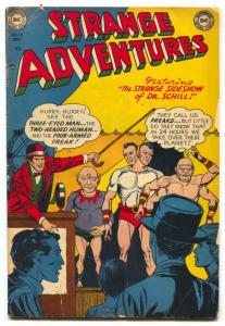 Strange Adventures #15 1951- freak show cover- DC comics VG