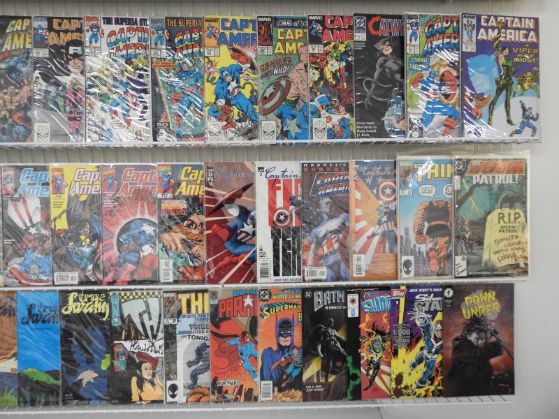 Huge Lot 150+ Comics W/ Captain America, Batman,  Blue Beetle, +More! Avg VF- !