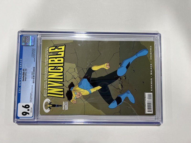 Invincible 1 Cgc 9.6 1st Print Perfect Case 2003 Kirkman Amazon Prime Show