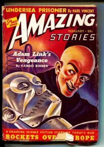 Amazing Stories Pulp 2/1940- Adam Link's Vengeance