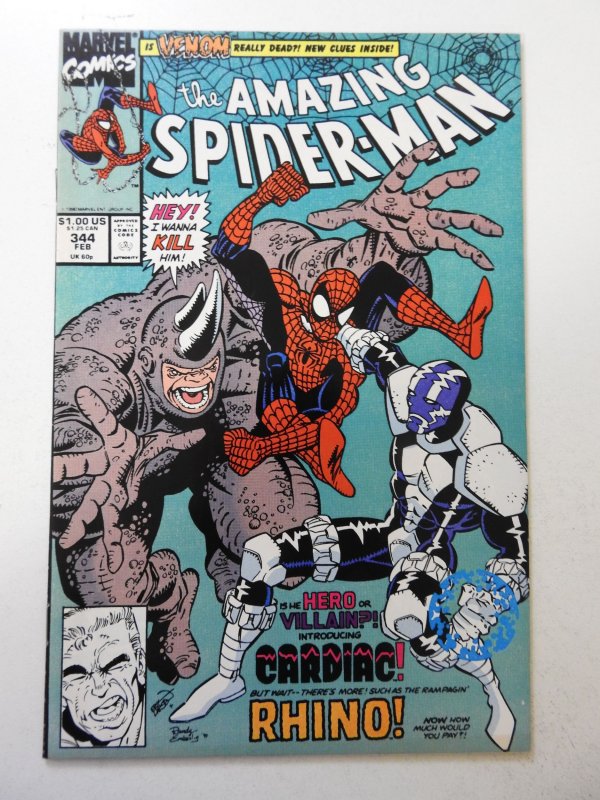 The Amazing Spider-Man #344 (1991) VF Condition! 1st App of Cletus Kasady!