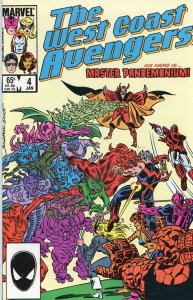 West Coast Avengers 4 1986 9.0 (our highest grade) 1st App Master Pandemonium!