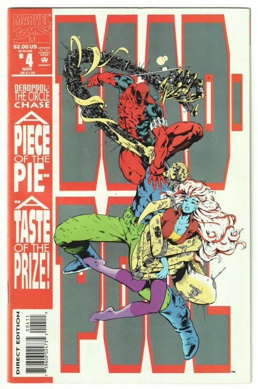 Deadpool #1, 2, 3, 4 (1993) Complete set all four issues high grade copies