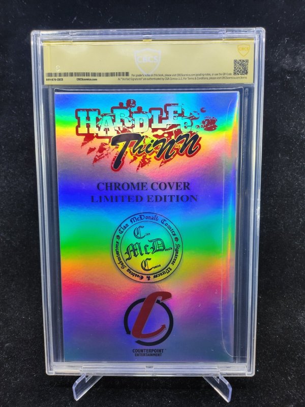 Hardlee Thinn #nn- Signed Marat Mychaels+ Jamie Tyndall/ Chrome - CBCS 9.8 -2017