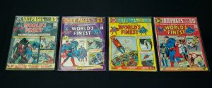 WORLD'S FINEST 223 224 225 226 100 PAGE COMIC BOOK LOT BRONZE SUPERMAN BATMAN