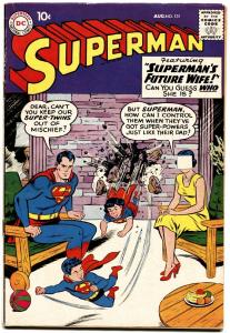 SUPERMAN #131 1959-DC COMICS- SUPER-TWINS COVER fn