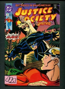 Justice Society America #7 ( 9.2 NM- )  Mike Parobeck cover / February 1993