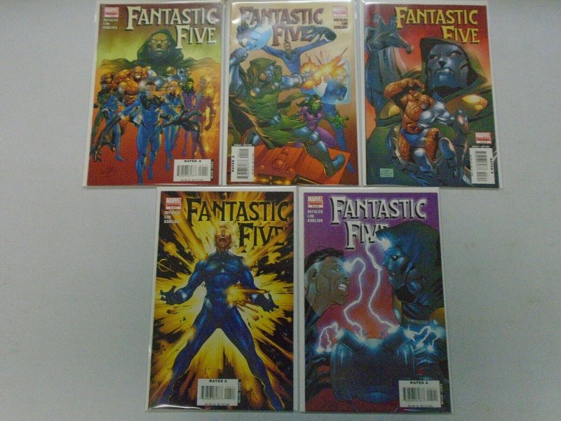 Fantastic Five 2 sets 10 different issues 8.0 VF (1999+2007 1st and 2nd Series)