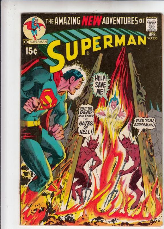 Superman #236 (Apr-71) VG+ Affordable-Grade Superman, Jimmy Olsen,Lois Lane