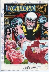 Warlord #126 1988-DC-Jerry Serpe-color guide-printers codes-signed-unique VG