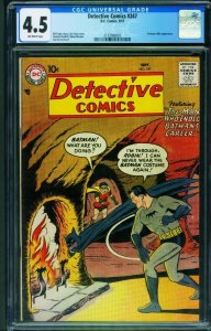 Detective Comics #247 CGC 4.5 1957- Batman- Starman- John Jones 2132080003