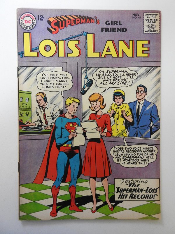 Superman's Girl Friend, Lois Lane #45 (1963) VG Condition! Moisture stain