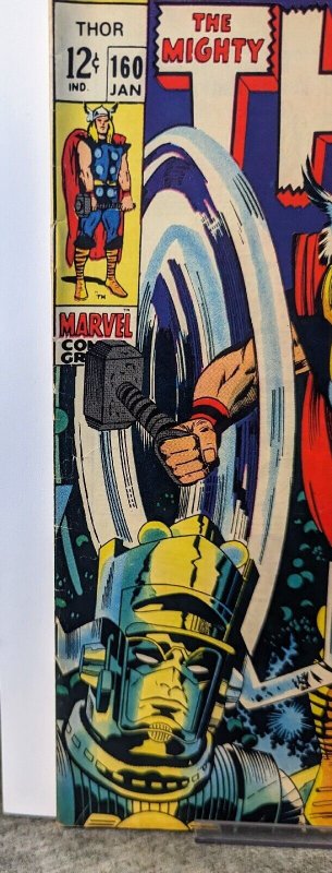 The Mighty Thor 160 Silver Age Marvel Comic 1969 -Combine Ship
