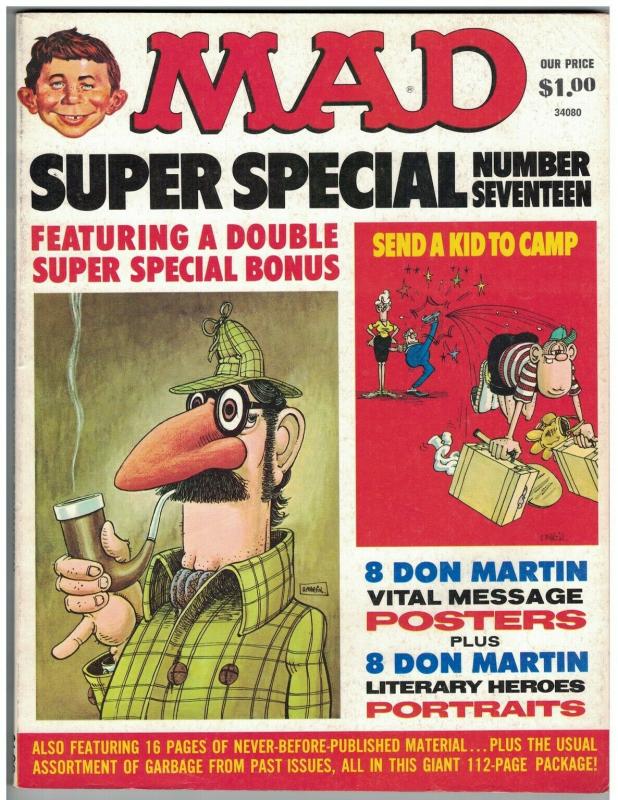 MAD SPECIAL (1975) 17 VG-F DON MARTIN POSTERS