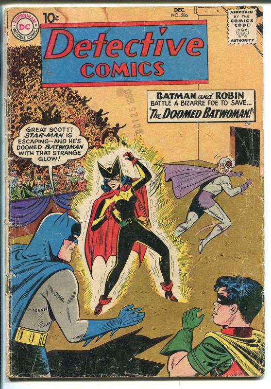 Detective #286 1960-DC-Batman-Robin-Batwoman-FR/G