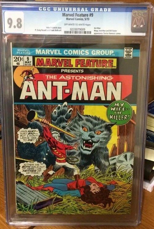 Marvel Feature 9 Cgc 9.8 Highest Graded 1/3 On Census!