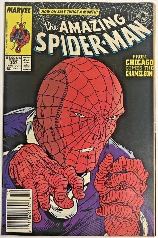 AMAZING SPIDER-MAN#307 FN/VF 1988 TODD MCFARLANE (NEWSTAND) MARVEL  COMICS