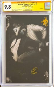 HOUSE OF SLAUGHTER: PEN & INK #1 SS CGC 9.8 ?SIGNED CURREY GILDED FOIL LTD 100