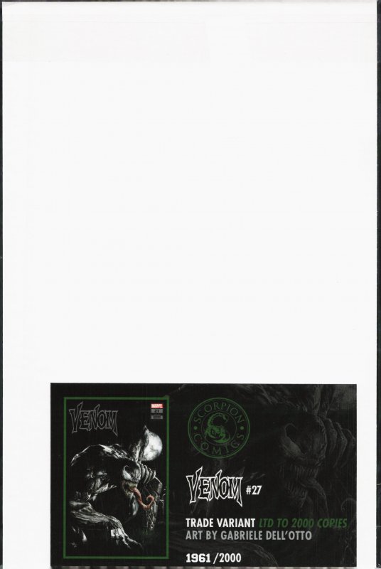 Venom #27 Dell'Otto Cover A (2020) [Key Issue]