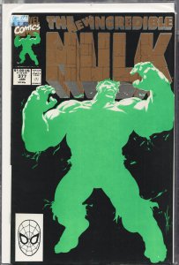 The Incredible Hulk #377 Second Print Cover (1991) Hulk [Key Issue]