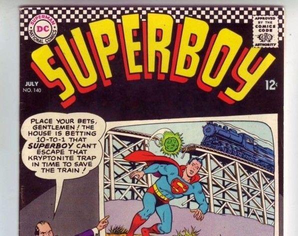 Superboy #140 strict VF/NM- 9.0 High-Grade   1st Appearance - Lucky Lucifer  