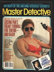 Master Detective 12/1988-Spicy gun moll photo cover-Brutal Bludgeoner-Freaky ...